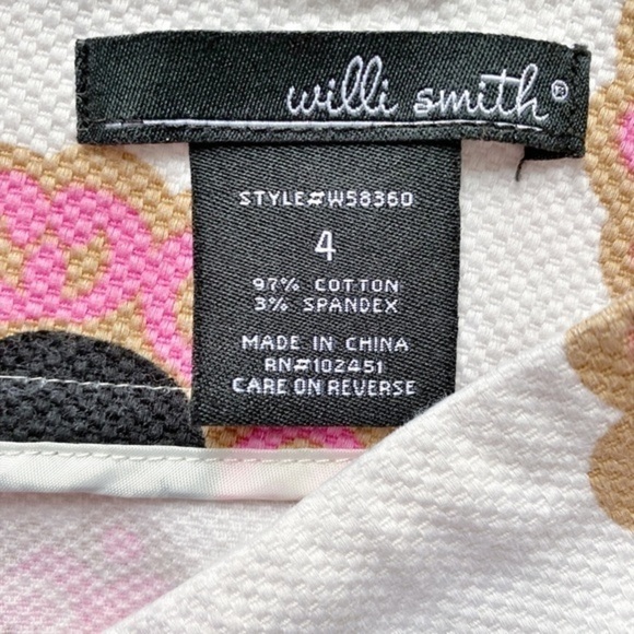 Willi Smith Pink Medallions‎ Mini Skirt - Picture 5 of 11